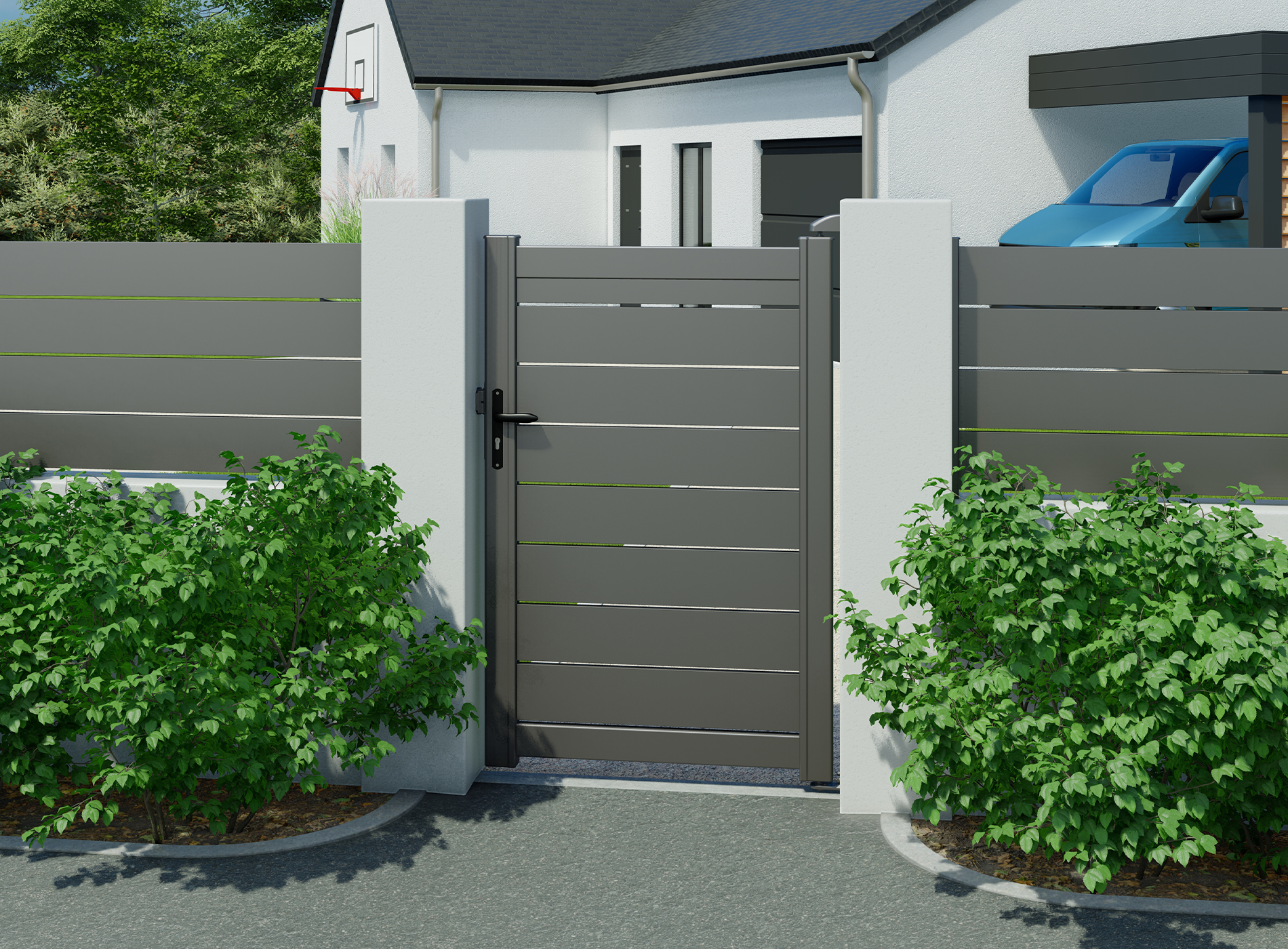Klos Up portillon BONO 1040 x 1515 Gris Sable 2900