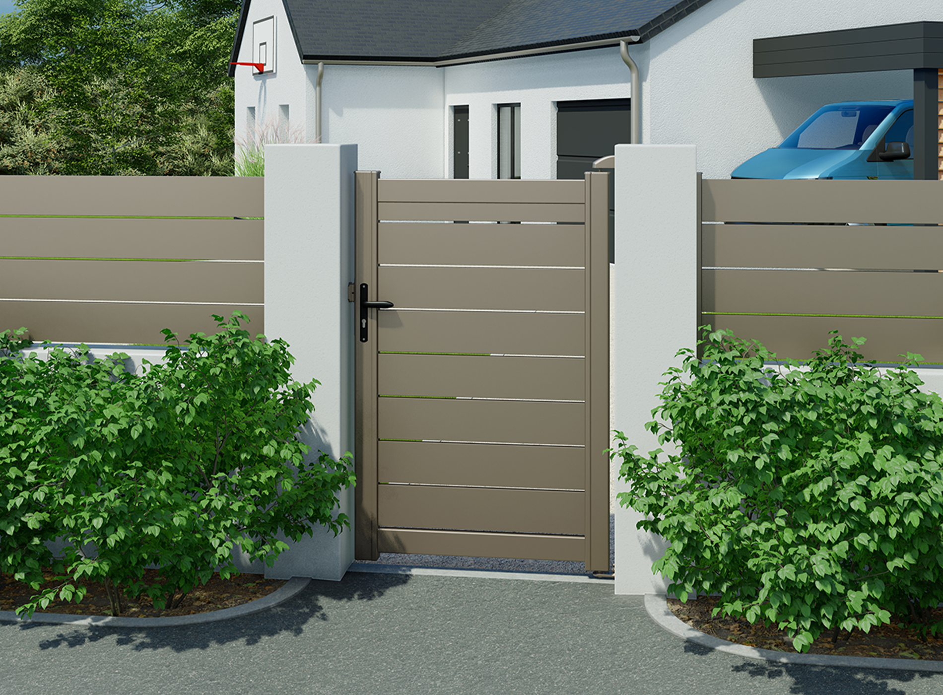 Klos Up portillon BONO 1040 x 1515 Gris Quartz 7039
