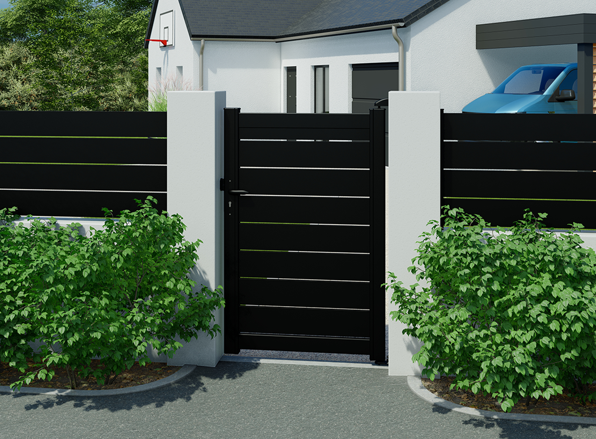 Klos Up portillon BONO 1040 x 1515 Noir 9005