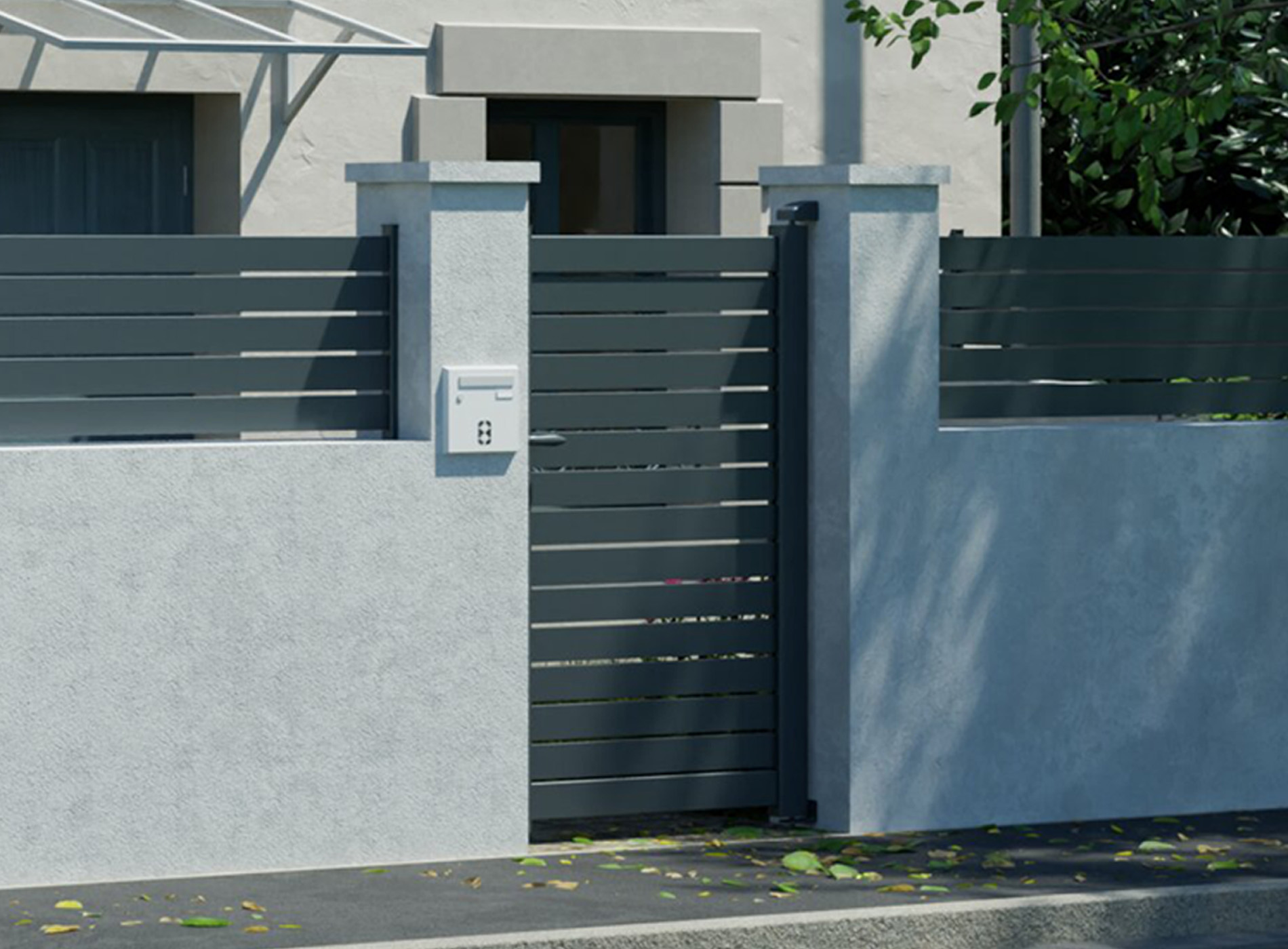 Portillon JAX Gris Zinc 7016