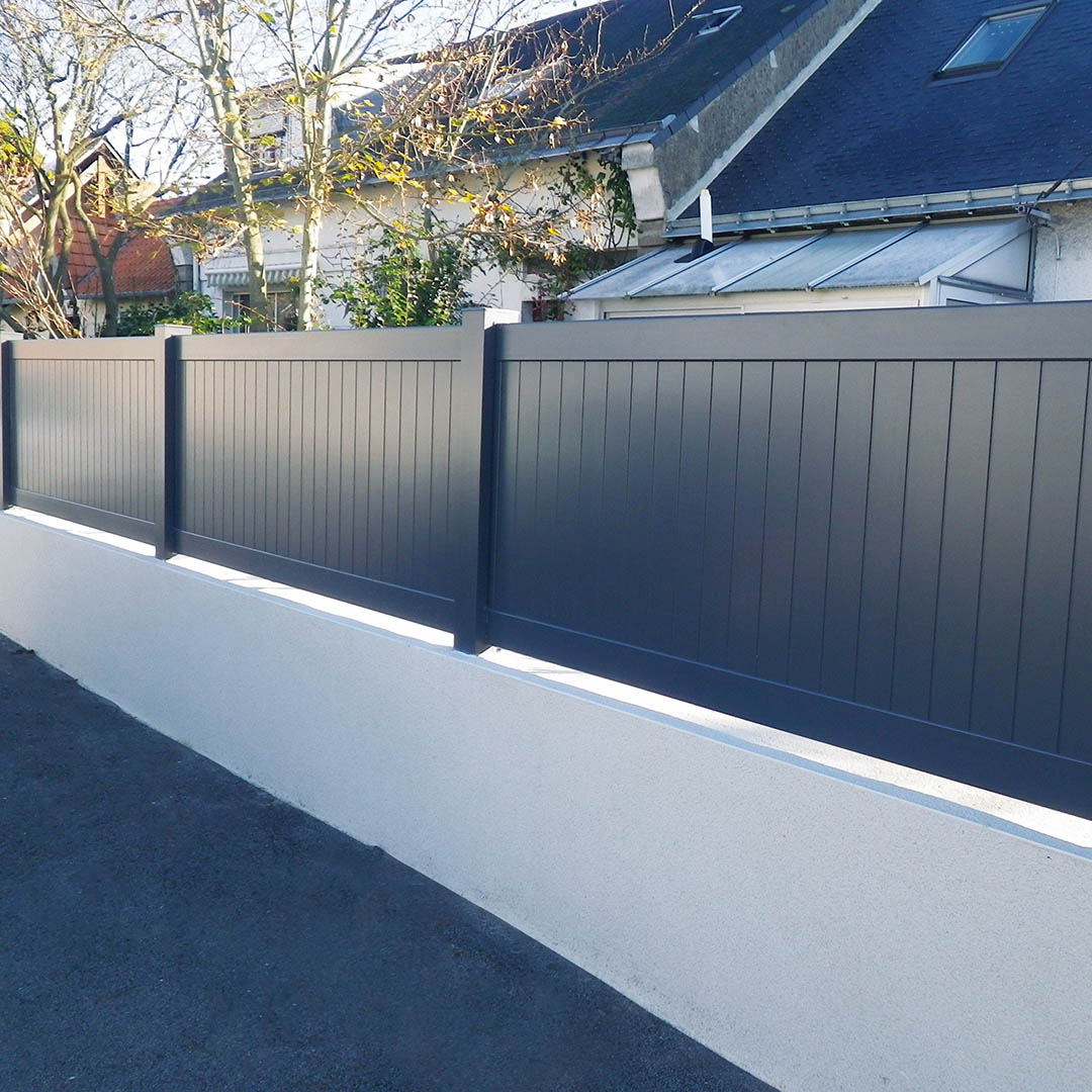 Barreaudage en aluminium Pontivy – Gris zinc (RAL 7016)