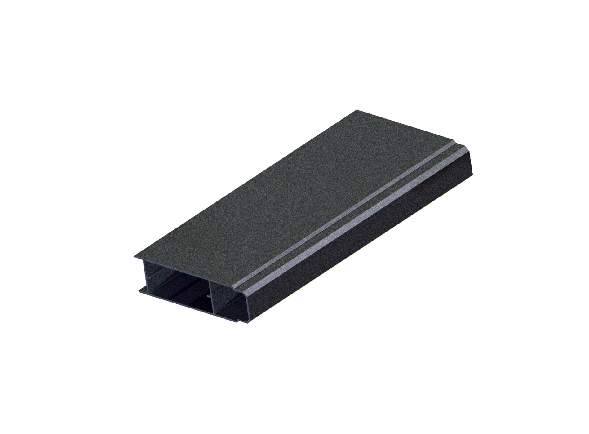 Lame aluminium pleine fine 90 mm Noir Sablé 2100S