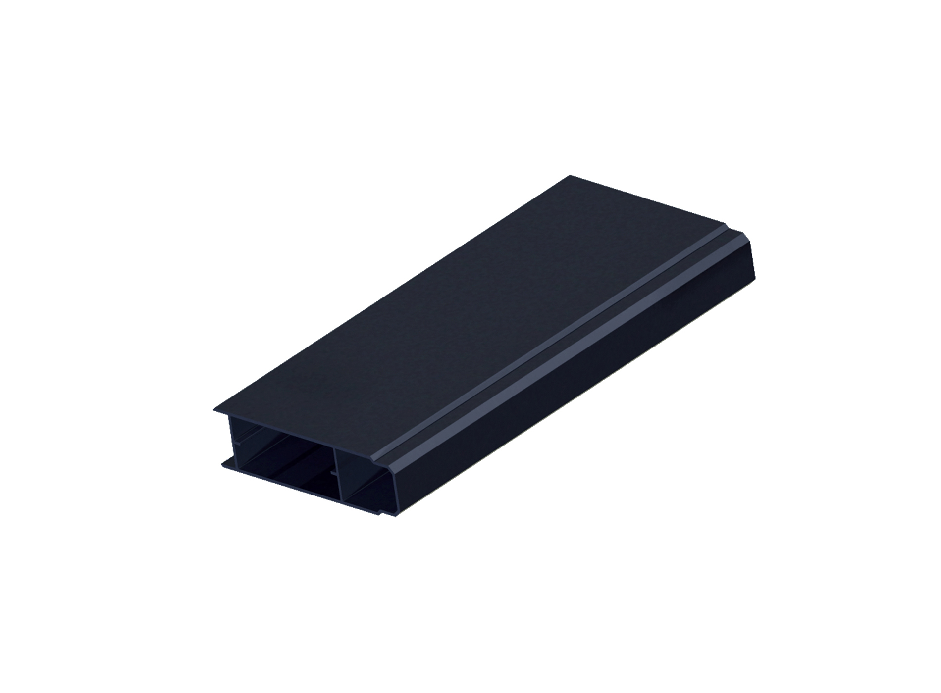 Lame aluminium pleine fine 90 mm Gris Zinc 7016C