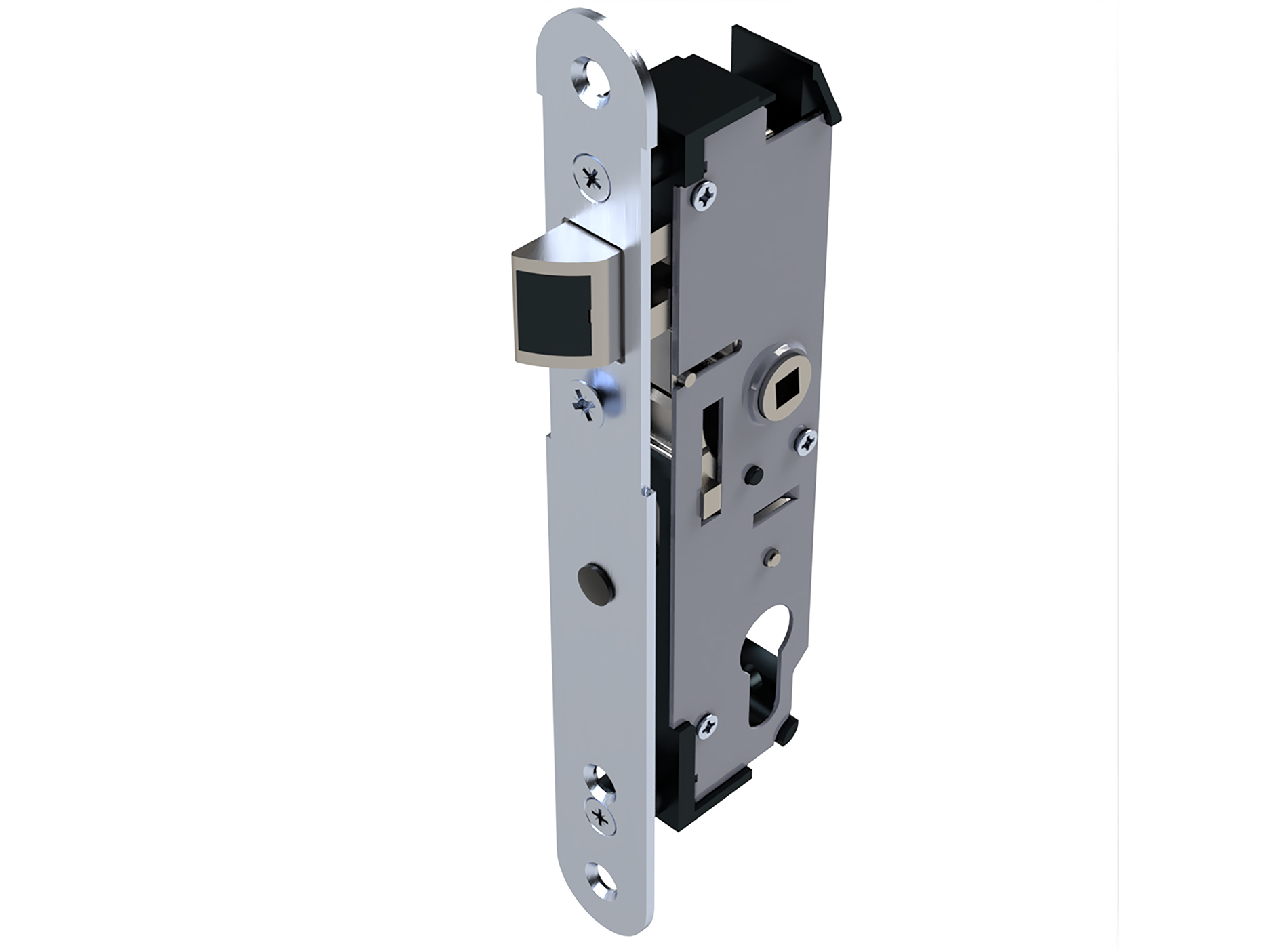 Serrure universelle et multifonctions pour portillon en aluminium