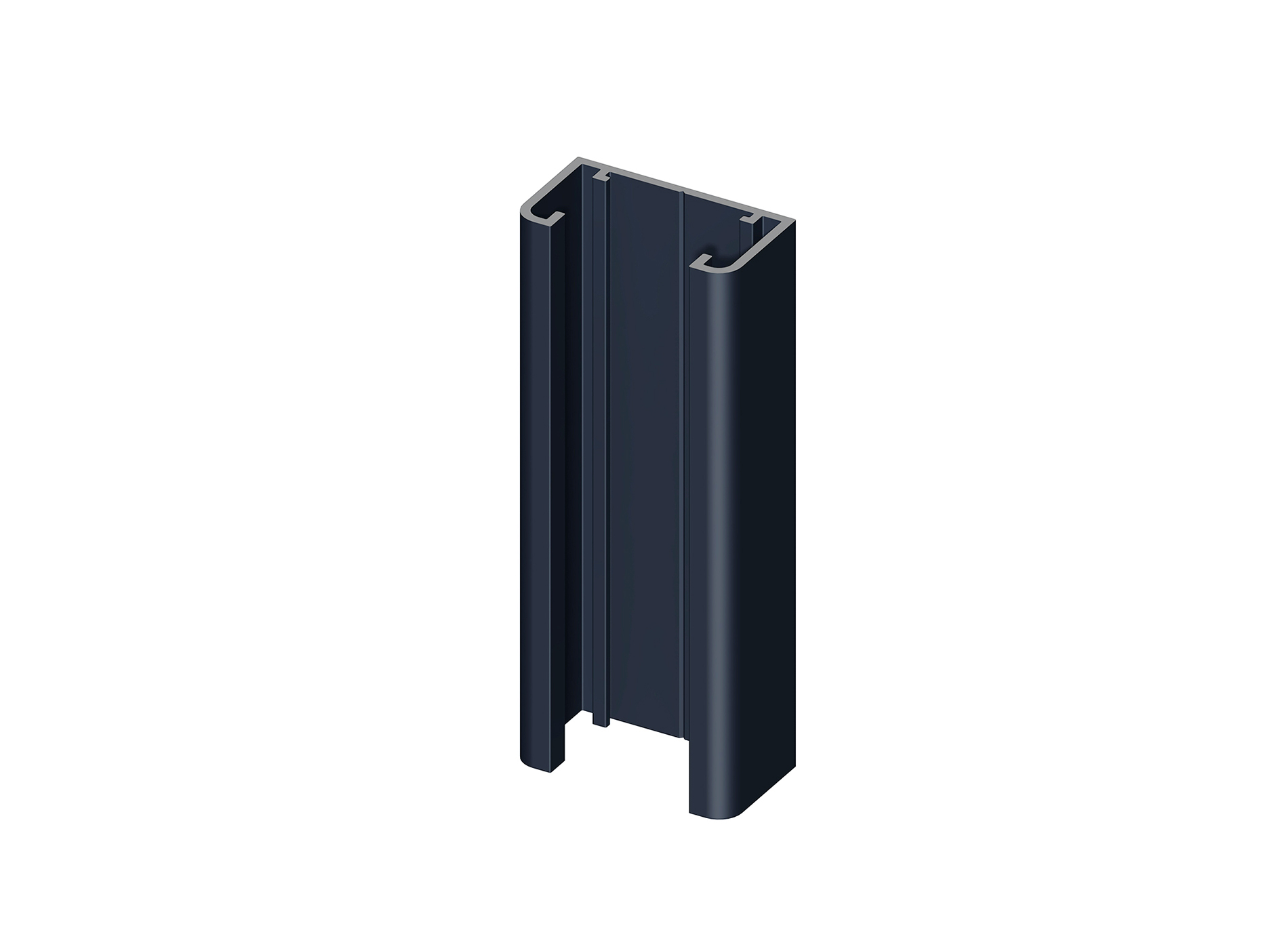 Glissière en aluminium pour poteau 2 départs Klos up!