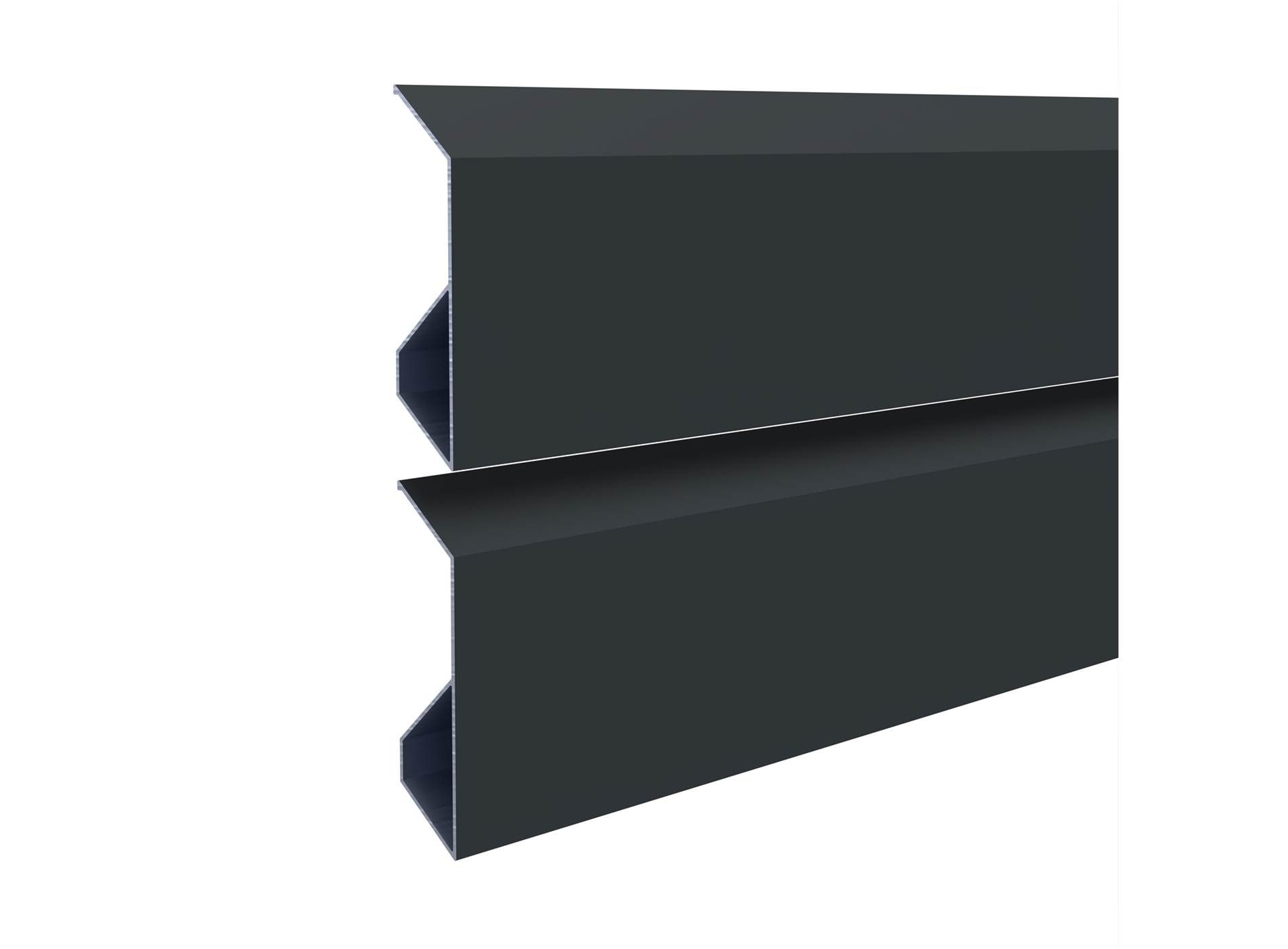 Klos Up lame persienne eco-concue - vue 2 lames - Gris Zinc 7016C