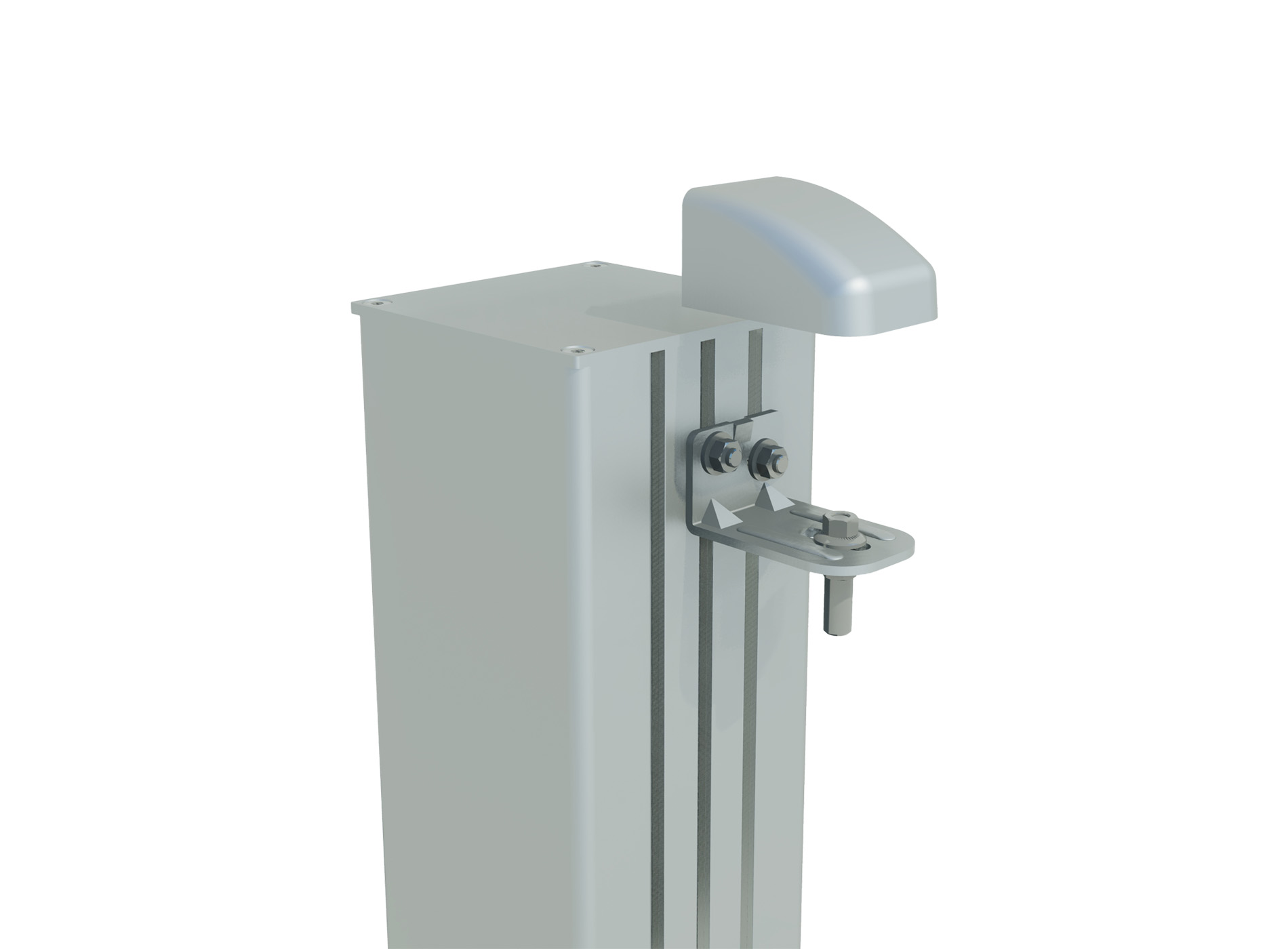 Poteau smart-it sur platine zoom gond haut