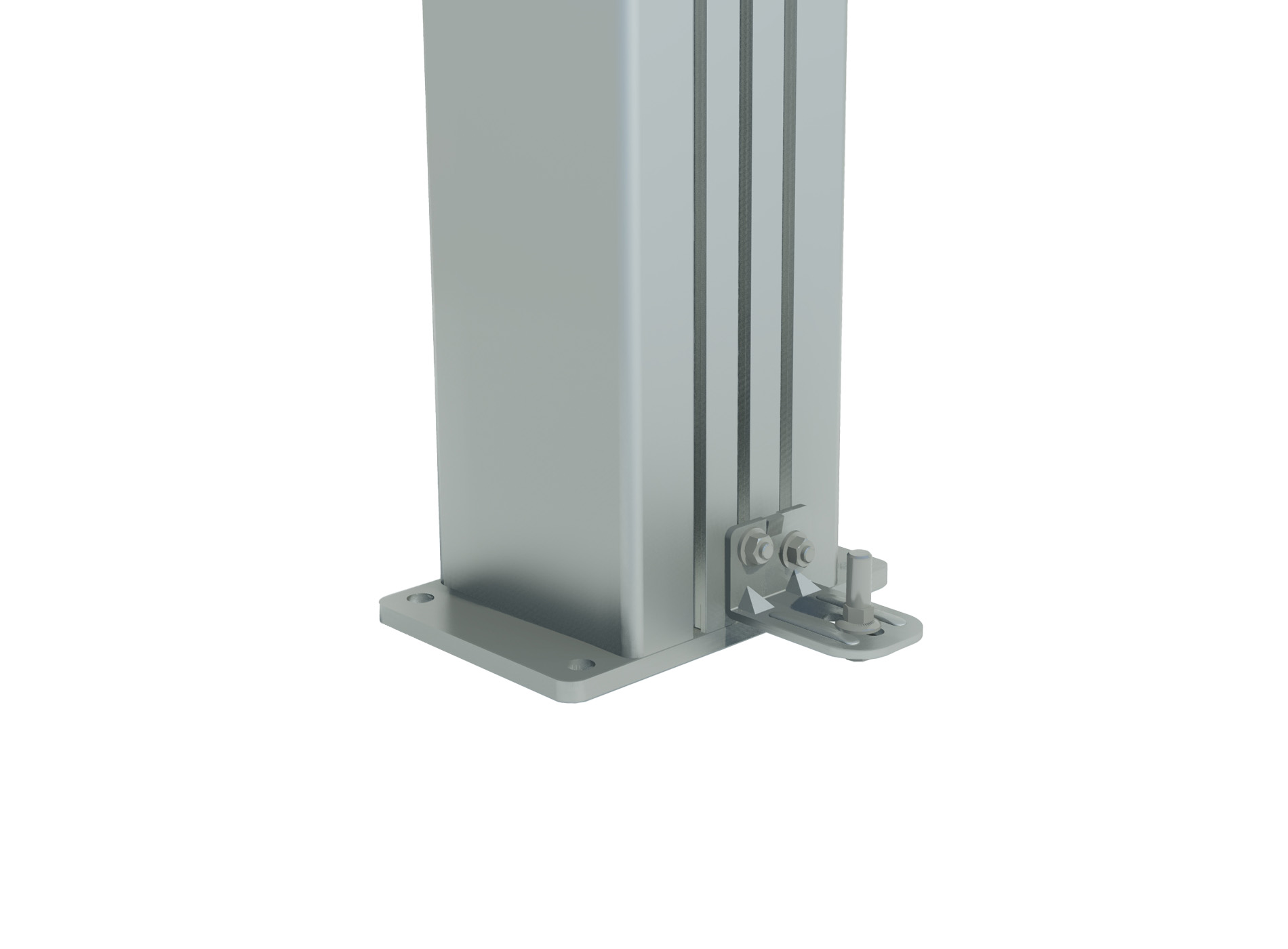 Poteau smart-it sur platine zoom gond haut